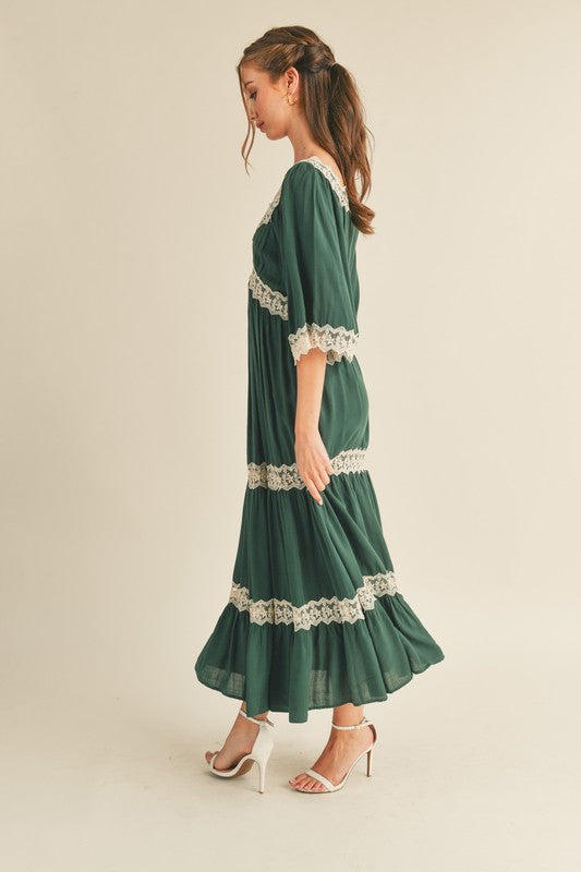 Criss Cross Lace Maxi