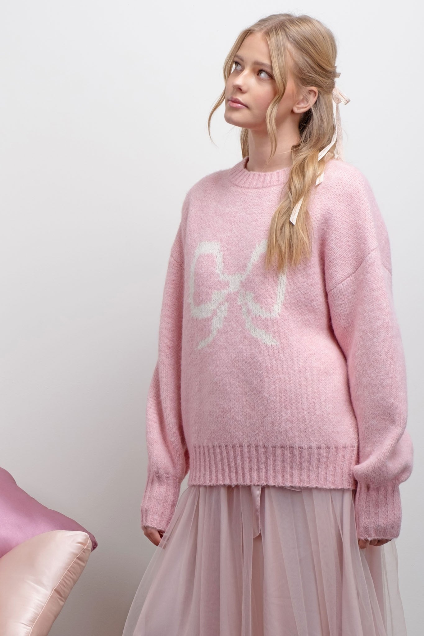 Peony Bow Knit