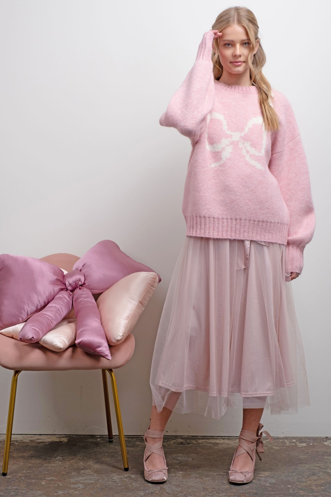 Peony Bow Knit