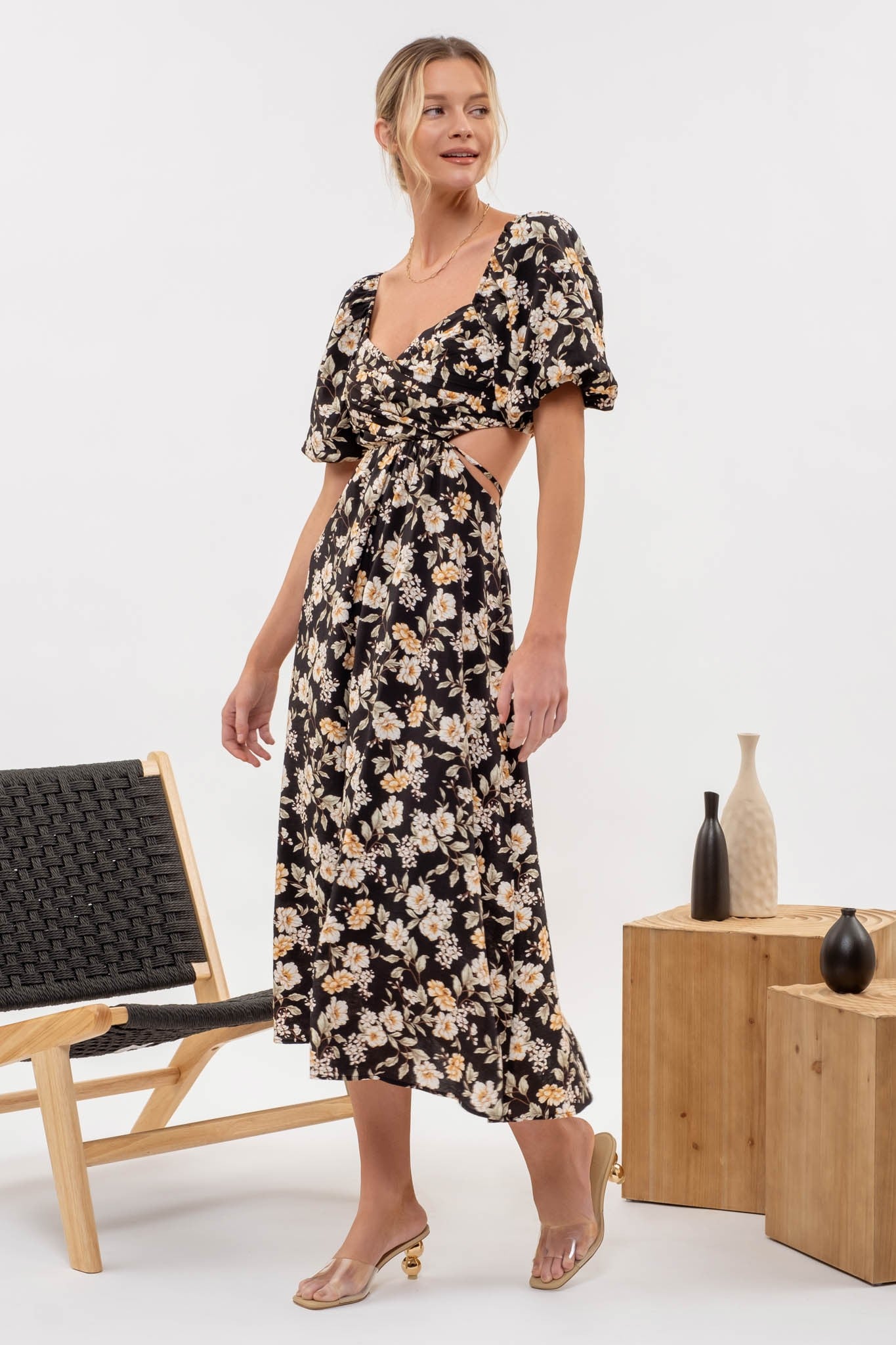 Floral Whisper Midi Dress