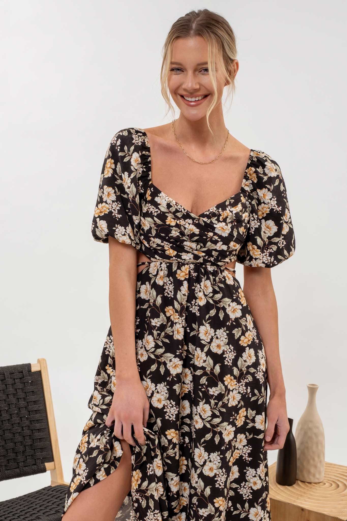 Floral Whisper Midi Dress