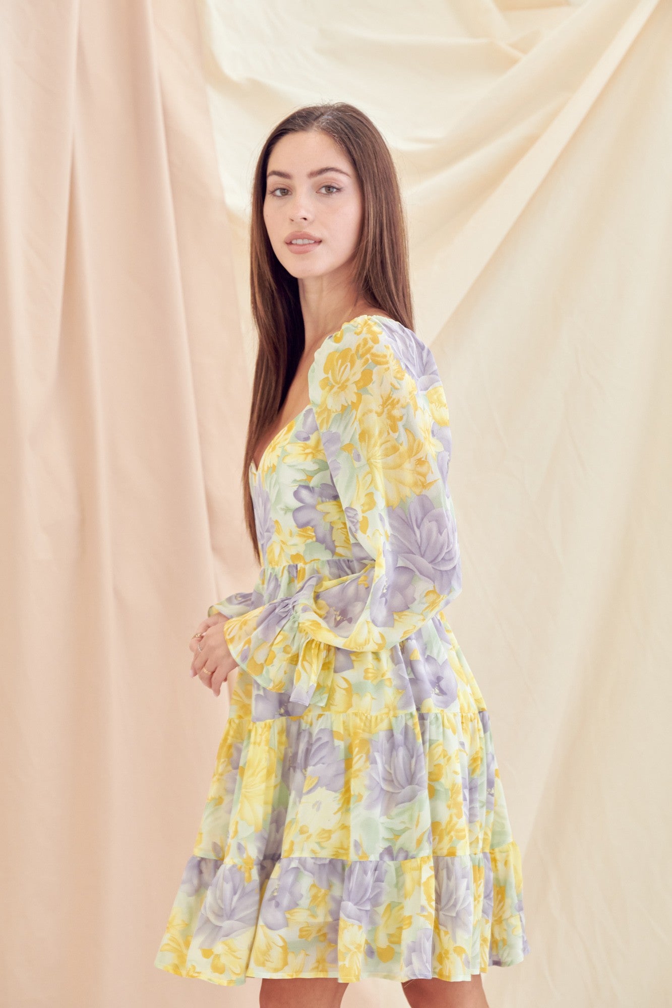 Ruffle Tier Mini Dress