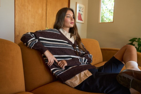 Spiced Striped Knit Sweater
