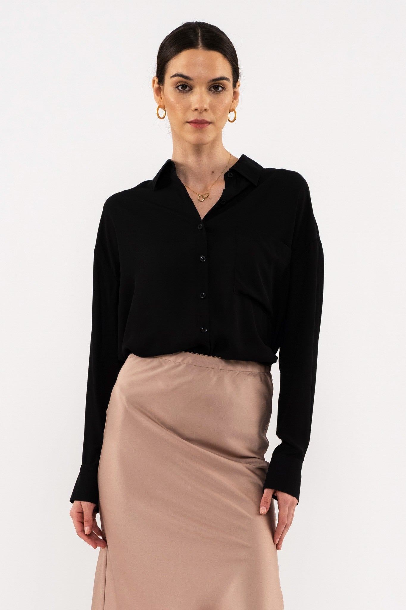 Lightweight Button Down Top