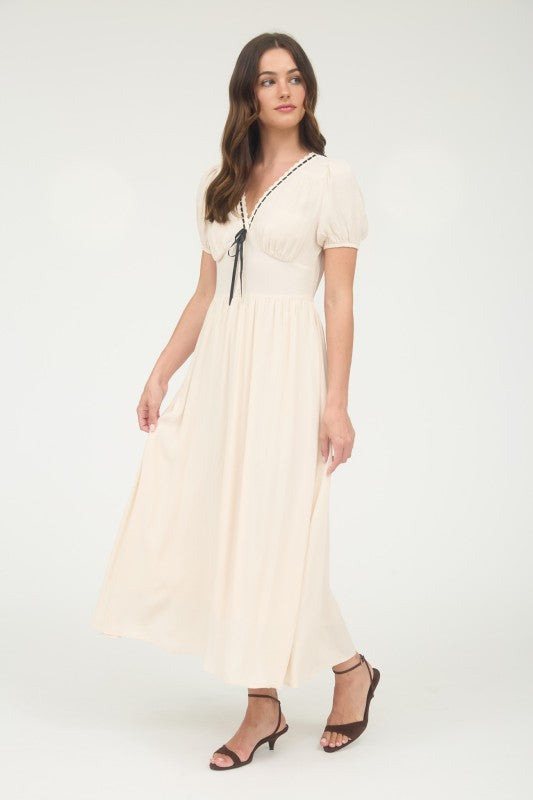 Sweetheart Lace Ribbon Dress