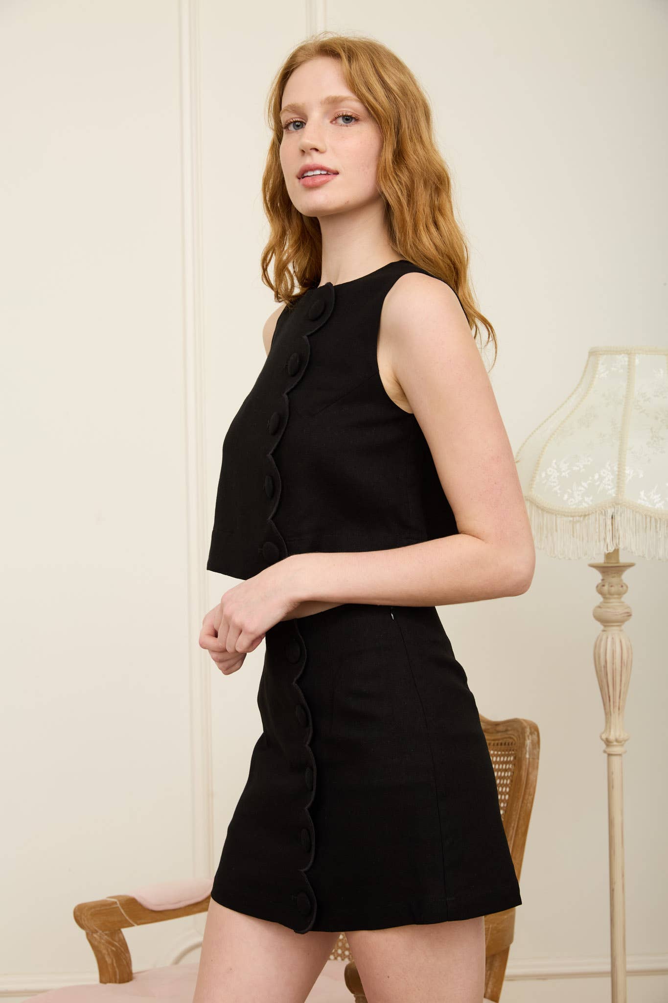 Sunny Scallop Top