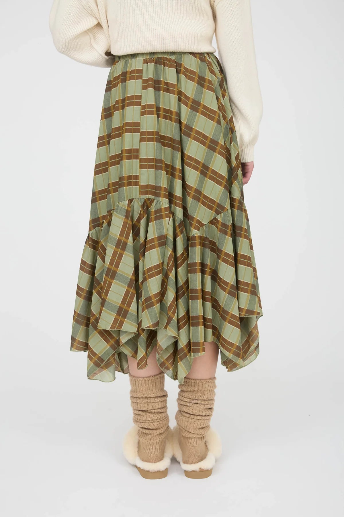 Plaid Party Ruffle Skirt