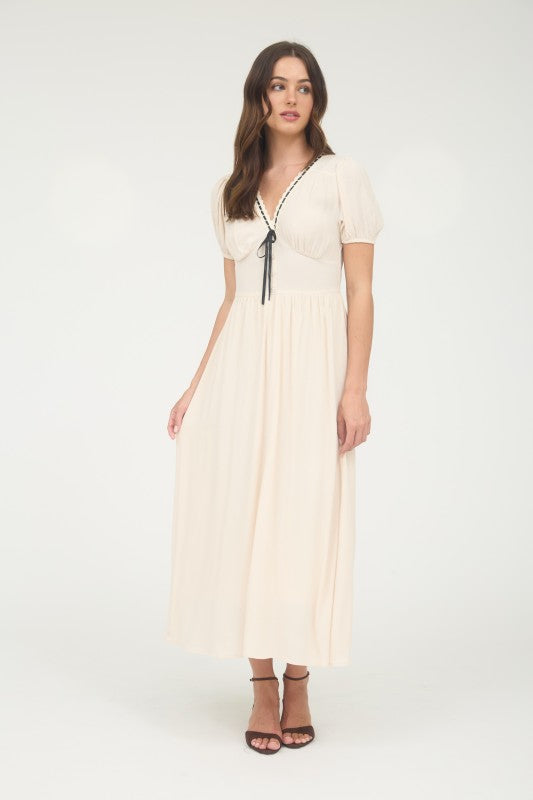 Sweetheart Lace Ribbon Dress