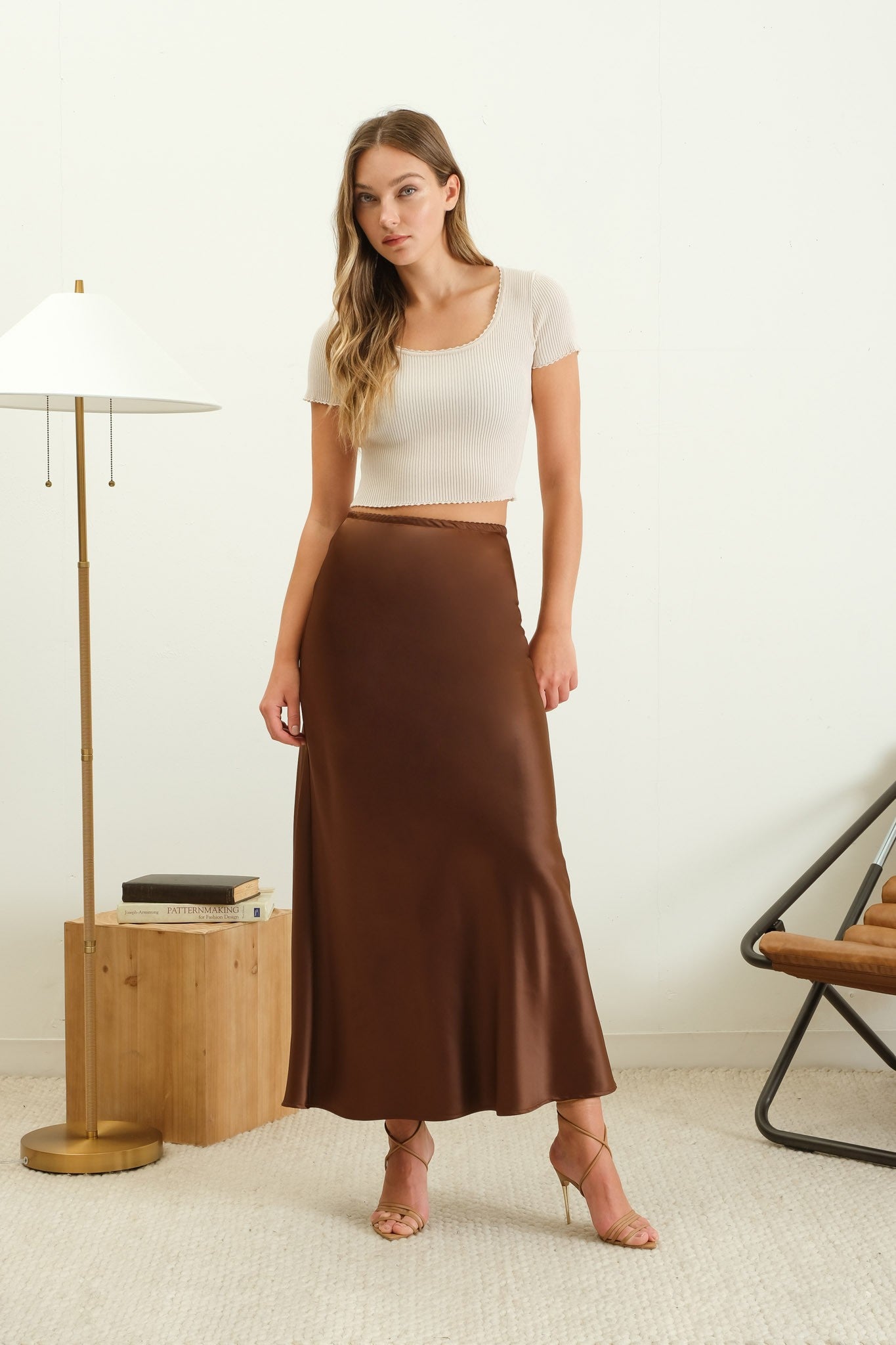 Luxe Satin Midi Slip