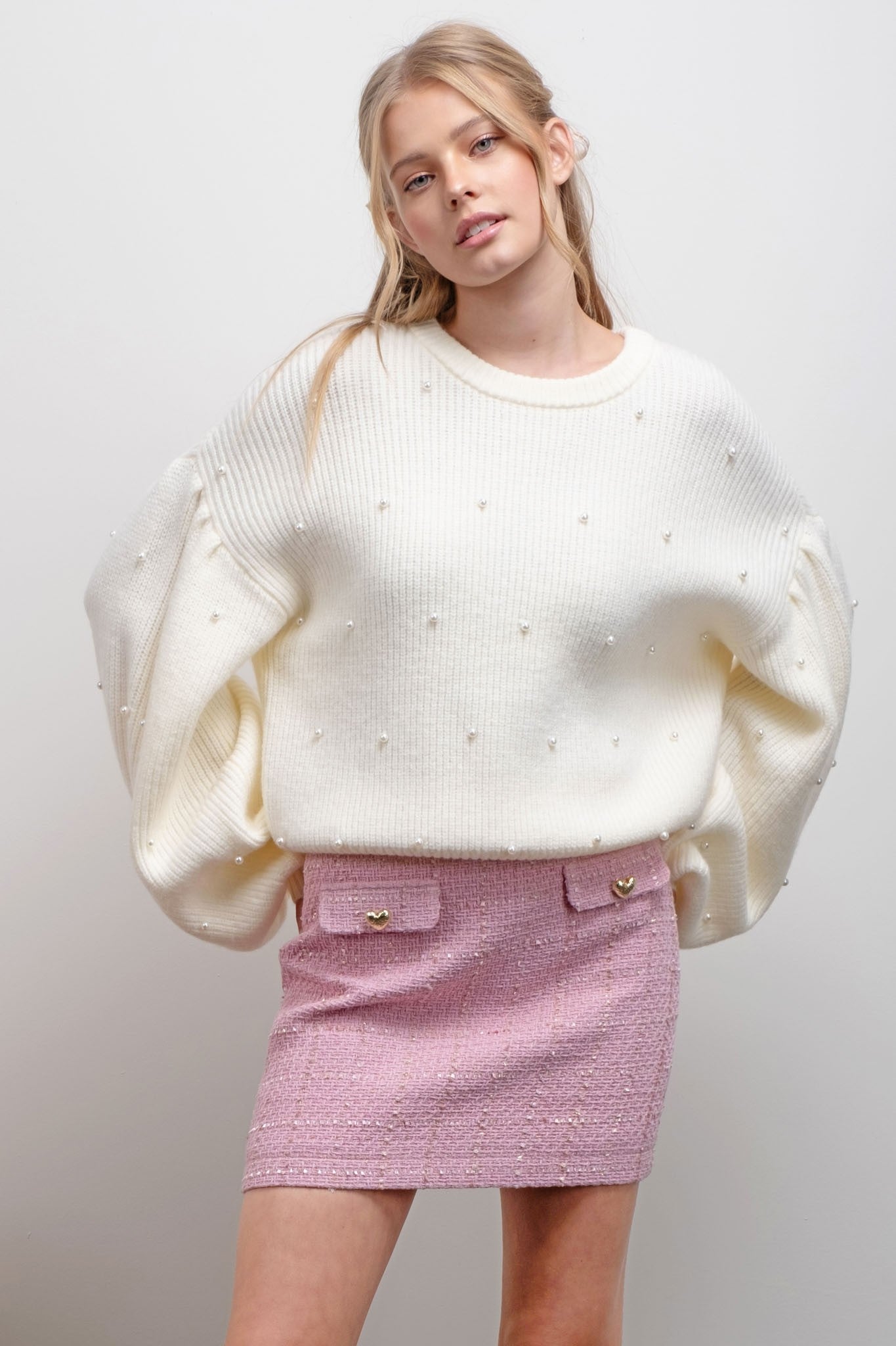 Pearly Knit Sweater