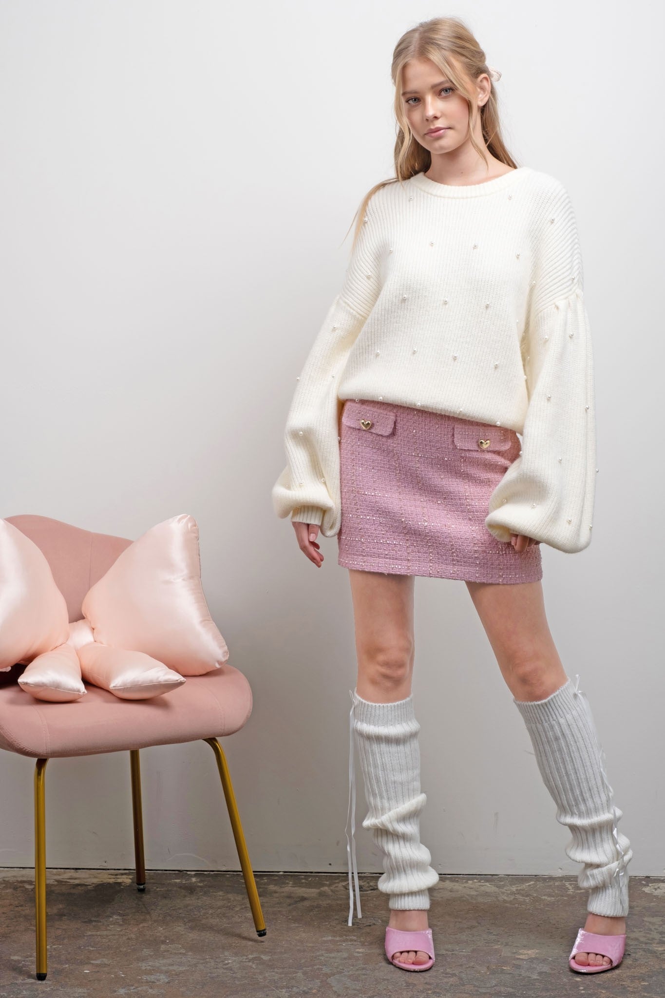 Pearly Knit Sweater