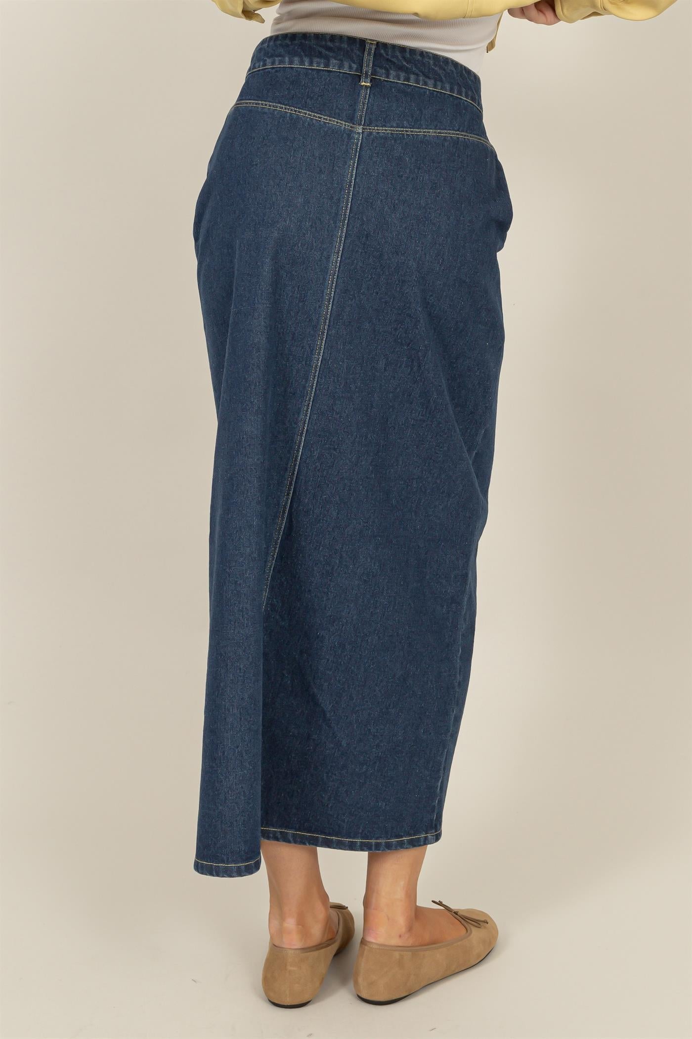 Dreamy Denim Maxi Skirt