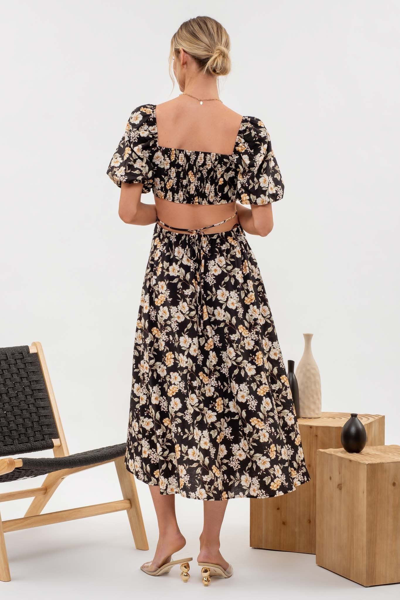 Floral Whisper Midi Dress